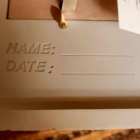 L7 Nwt - My First Tooth - Baby memories - Faux stone 7 x 6" frame 3 x 3 pic - Picture 4 of 5